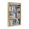 Stupell Industries Blue & Beige Bookcase Floating Frame, design by LSR Design Studio